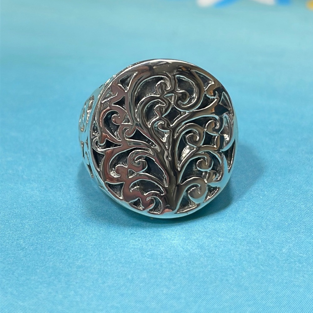 Sterling Silver Statement Ring, Size 8